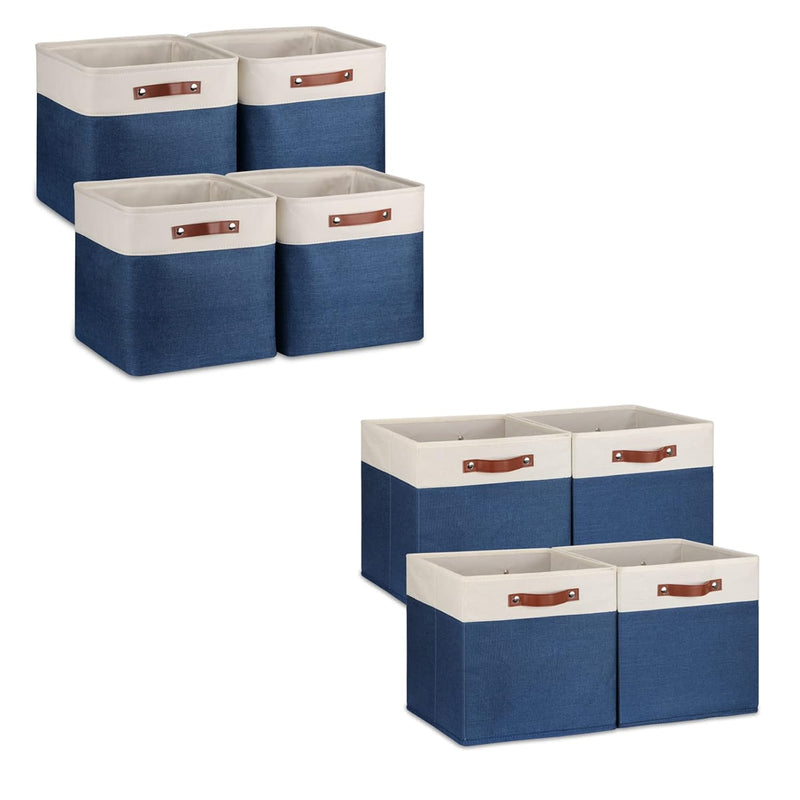 Fabric Storage Bins For Cube Organizer 8 Pack Cube Storage Bins Storage Cubes Fo