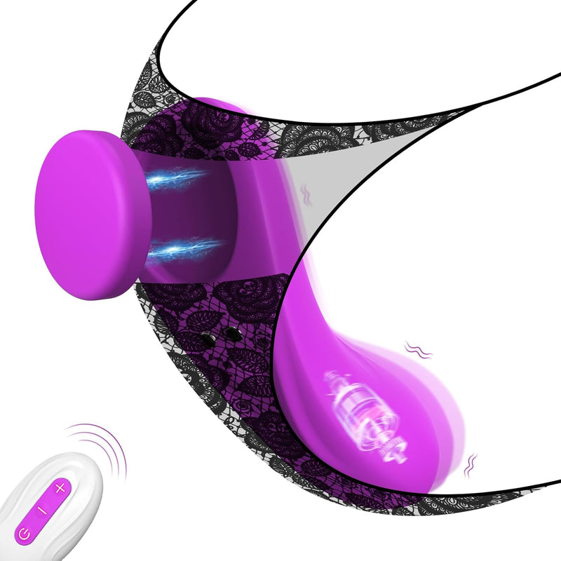 Wearable Panty Vibrator, 0.09 Lb Ultra-Light Butterfly Clitoral Vibrator With Magnetic Closure, Remote Control Vibrating Panties, 7 Vibration Adult Sex Toys, Outdoor Pleasure Whisper-Quiet