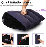 Inflatable Sex Wedge Pillow with Straps – Position Support Cushion for Couples