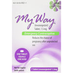 My Way Emergency Contraceptive, Compare to Plan B