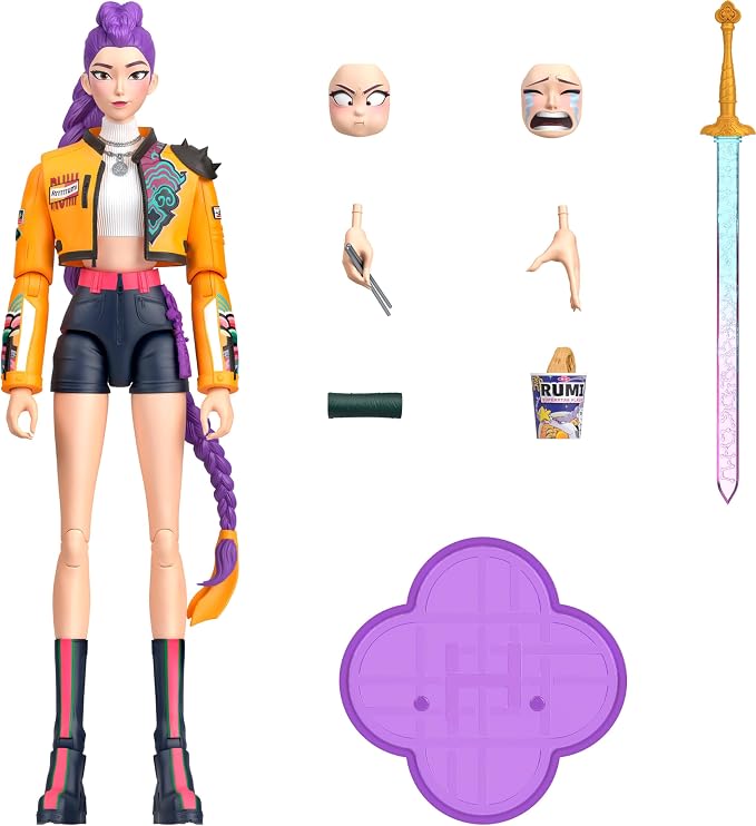 Rumi 6.2-Inch Action Figure with 21-Point Articulation and Accessories