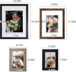Picture Frames Collage, Gallery Wall Frame Set with 11x14 8x10 5x7 4x6 Frames in 3 Different Finishes, Set of 10