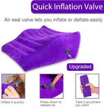 Curved Inflatable Sex Pillow – Velvet Position Cushion for Enhanced Intimacy