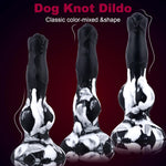 Realistic Squirting Dog Dildo With Knot - Lifelike Animal Ejaculating Dildos - Silicone Cumming Dildos Penis Sex Toy With Strong Suction Cup For Men Women (Black)