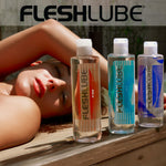 Quickshot Vantage Male Sex Toy | With 8 Ounces Of Fleshlube Water Lubricant