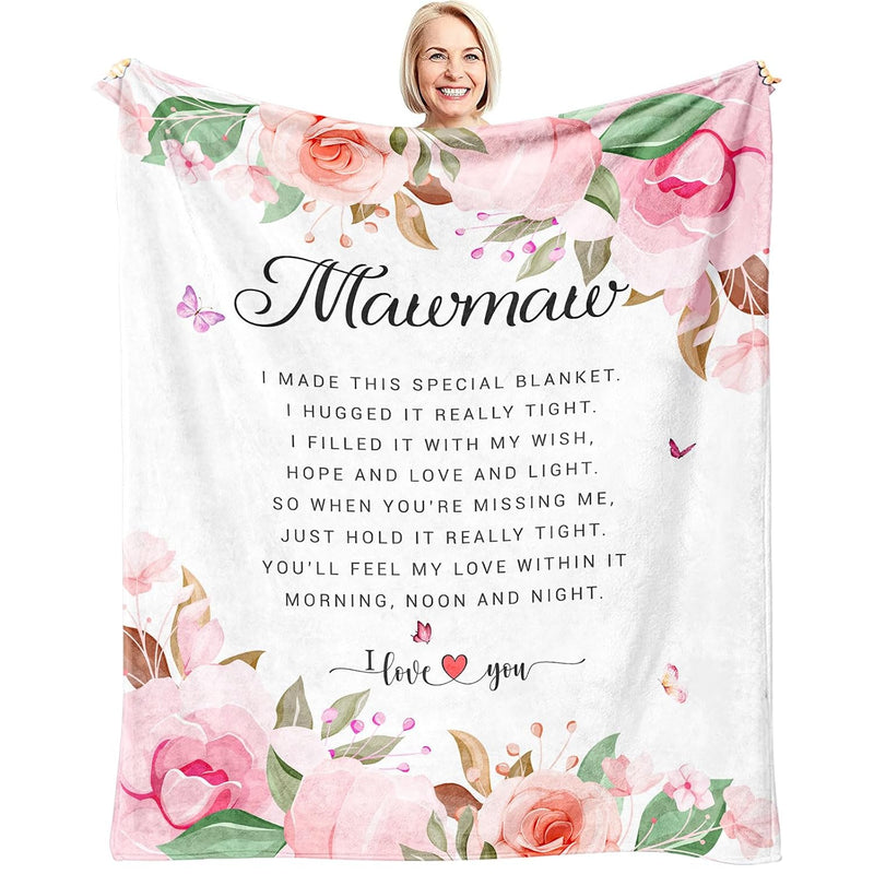 Mawmaw Gifts - Gifts For Mawmaw Christmas - Mawmaw Throw Blanket 60X50 Inch -