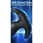 Anal Beads Dildo For Comfortable Long-Term Wear Silicone Butt Plug Dilator With Curved Base Black 7.72 X 1.97 Inch Prostate Massager Sex Toy For Men Women Masturbation