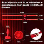 Silicone Rose Ball Gag with Removable Plug – Breathable BDSM Restraint Toy