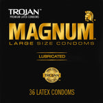 Magnum 36 Count Large Lubricated Condoms And 8 Fl Oz Lube Life Water-Based Personal Lubricant