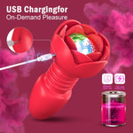 Thrusting Anal Plug with Remote Control Vibrating Prostate 10 Modes