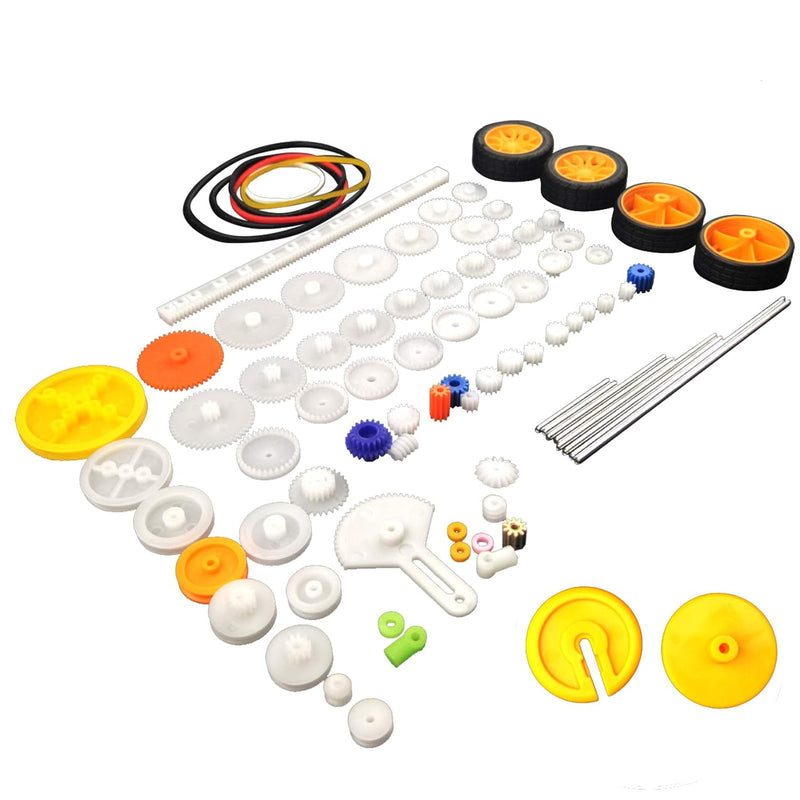 EUDAX 82 pcs Plastic Gear Package Kit DIY Gear Assortment accessories set f