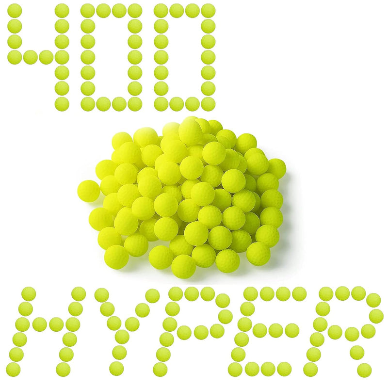400 Rounds Refill Balls Ammo For Nerf Hyper Blaster Series, Stock Up Hyper