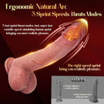 Sex Toys Thrusting Dildo Vibrator, 3 Pulsation Thrusting & 5 Vibration Mode 8.5 Inch Realistic Dildo Penis For Clitoral G Spot Anal Stimulate Liquid Silicone Suction Cup Adult Sex Toys Advanced