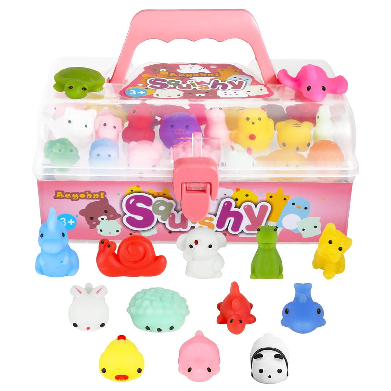 50 Pcs Squishies Mochi Squishy Toys For Kids Party Favors Stress Relief Fidget