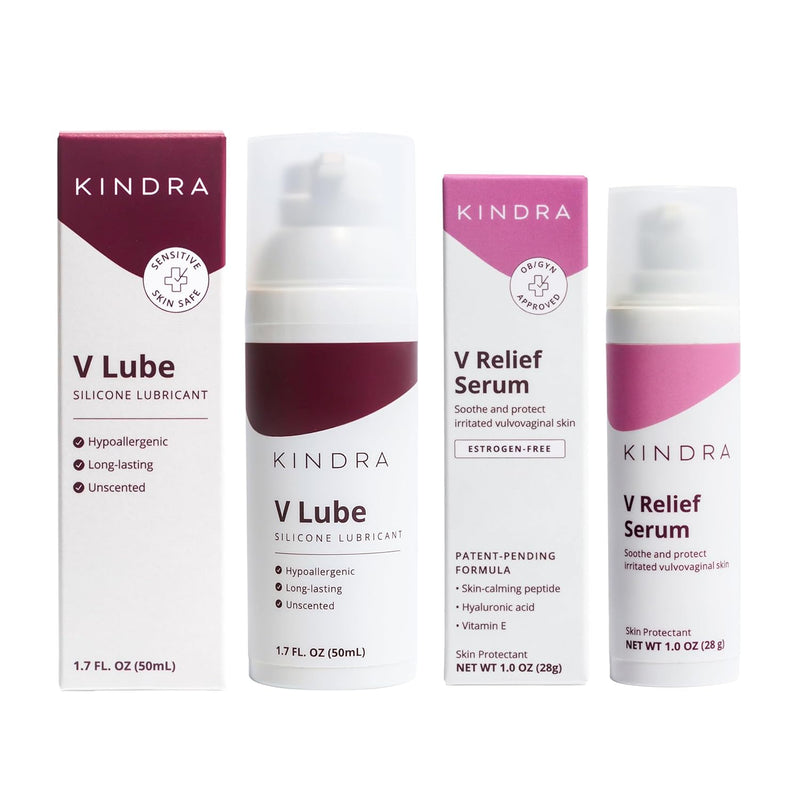 V Serum & V Lube Silicone Base Personal Lubricant - Long-Lasting Lubrication, Ph-Balanced & Doctor Recommended - For Vaginal Dryness, Discomfort, Sensitive Skin
