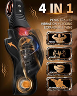 Male Masturbator with 10 Vibration Modes, Dual Stimulation & Adjustable Design