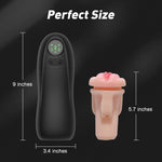 Male Masturbator with 9 Vibration Modes, 4 Suction Levels & LCD Display