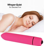 Waterproof Mini Bullet Vibrator – 10-Mode Personal Massager for Clitoral & G-Spot