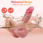 Realistic Thrusting Dildo Vibrator with Suction Cup, Heating & 7 Vibration Modes