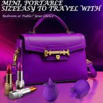 Rose Clitoral Stimulator with Licking Tongue & 10 Vibration Modes, Waterproof Toy