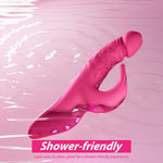 App-Controlled Thrusting Dildo Vibrator – 5-in-1 Heated Clitoral & G-Spot Toy