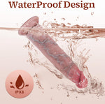 Thrusting Dildo Vibrator – Realistic Heated Suction Cup Toy with 10 Vibration Modes