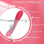 G-Spot Vibrator & Clitoral Wand, 7 Vibration Modes, Red Anal Massager Toy
