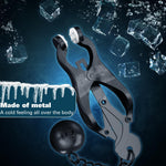 Adjustable Nipple Clamps with Metal Weights & Silicone Cushion – Sensory BDSM Play