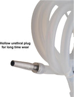 Stainless Steel U-Shaped Urinal Gag – Urethral Plug & Piss Mouth Fetish Toy for BDSM (Black)