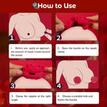 Remote-Controlled Rose Nipple Vibrator – Adjustable & Discreet Clitoral Stimulator