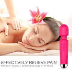 Powerful Wand Vibrator with 8 Speeds & 20 Modes, Waterproof & Quiet for Clitoral & G-Spot Stimulation