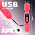 Rechargeable G-Spot & Clitoral Vibrator with 30 Modes – Powerful Wand Massager