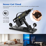 Thrusting Dildo Machine with Realistic Dildos & 7 Accessories for Couples