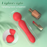 Rose Wand Vibrator – Clitoral, G-Spot & Nipple Stimulator, Waterproof & Quiet