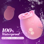 Rose Vibrator with 9 Settings for Women, Clitoral, Nipple & Anal Stimulation