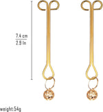 Adjustable Clit & Nipple Clamps – Non-Piercing Metal Fetish Teasers for Couples