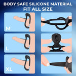 3-in-1 Vibrating Cock Ring – Clitoral Stimulator & 10-Mode Waterproof Toy