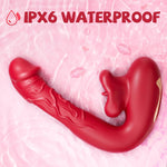 G Spot Vibrator Dildo – 10 Modes for Flapping, Vibrating & Clitoral Stimulation