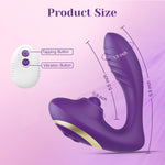 Clitoral & G-Spot Vibrator with Remote, 10 Modes, Waterproof & Rechargeable, Purple