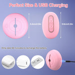 Nipple Vibrator & Clamps, 10 Vibration Modes, Silicone BDSM Toy for Couples