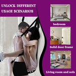 Adjustable BDSM Sex Swing with Plush Seat – Door Suspension & Bondage Restraint