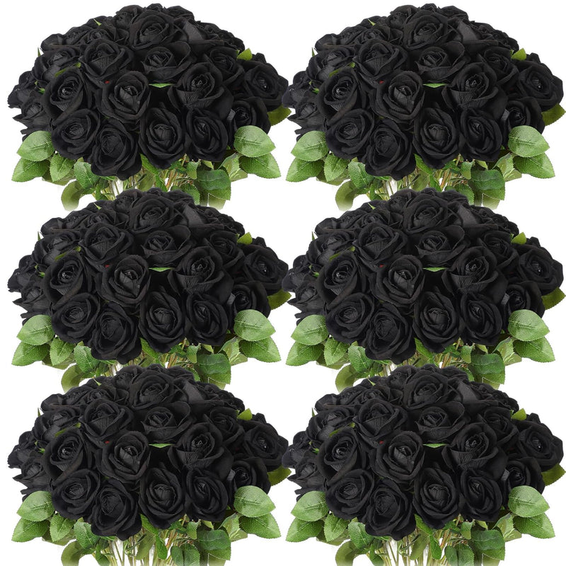 50 Pcs Artificial Rose Flower Realistic Silk Roses With Stem Bouquet Of Flower