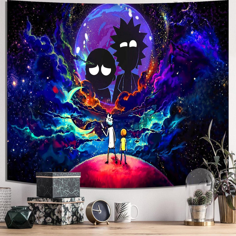 Trip-Py Space Wall Tapestry Hippie Anime Poster For Bedroom Aesthetics Funny G