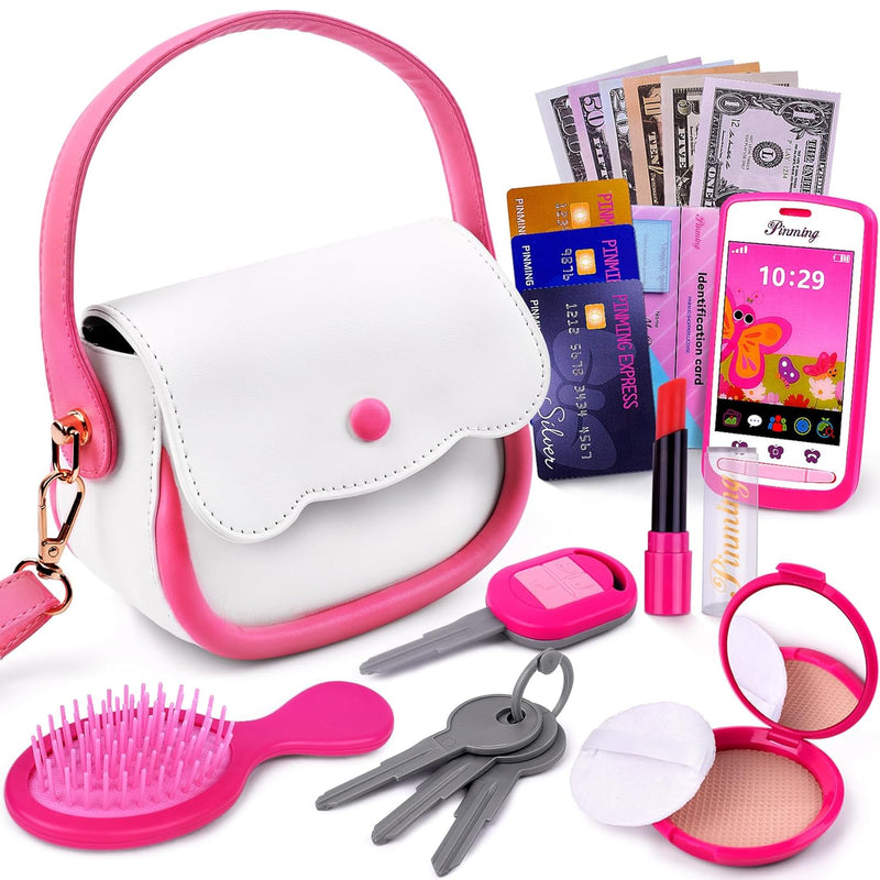 Play Purse For Little Girls Toys Toddler Purse Set Pretend Play Makeup Toys Fo