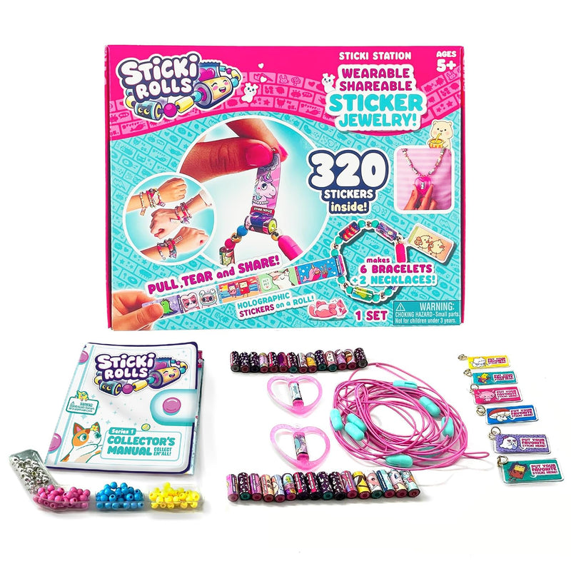 Ultimate DIY Sticker Jewelry Kit with 70 Wearable Shareable Stickers and Sticki Book