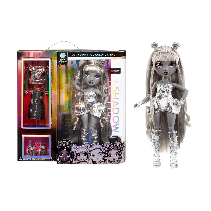 Shadow Series 1 Luna Madison Grayscale Fashion Doll. 2 Metallic Grey Design