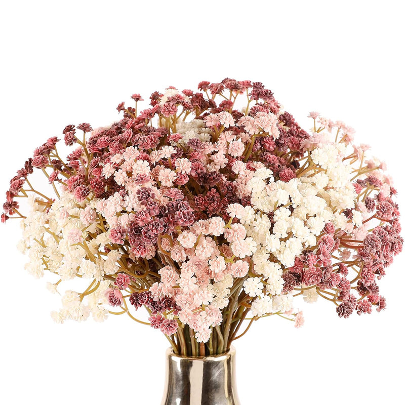 Baby Breath Flowers Fall Flowers,10Pcs Fake Gypsophila Plants Artificial Baby