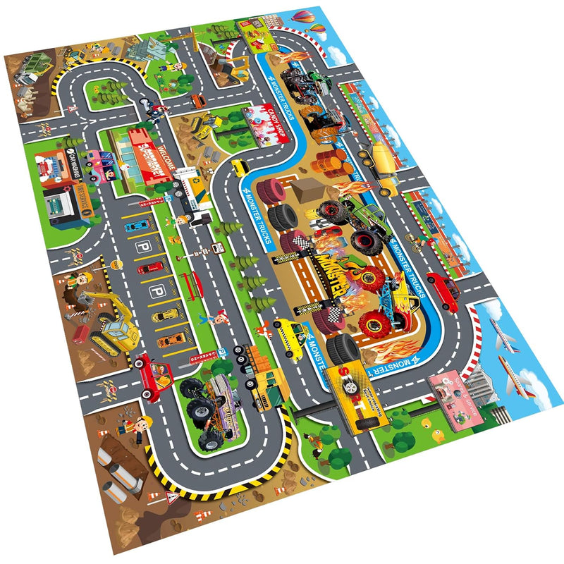 Kids Toy Dream Mat Monster Truck Activity Playmat, Multi Color Parent Child