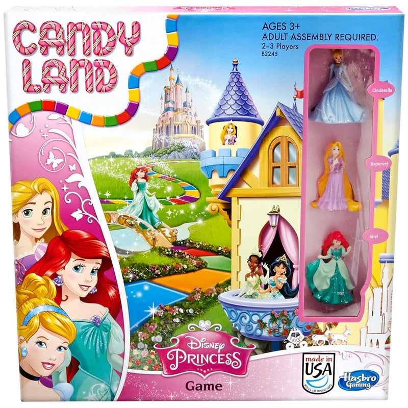 Candy Land Disney Princess Edition Kids Board Game, Preschool Games for 2 to 3 Players, Family Board Games for Kids Ages 3 and Up (Amazon Exclusive)