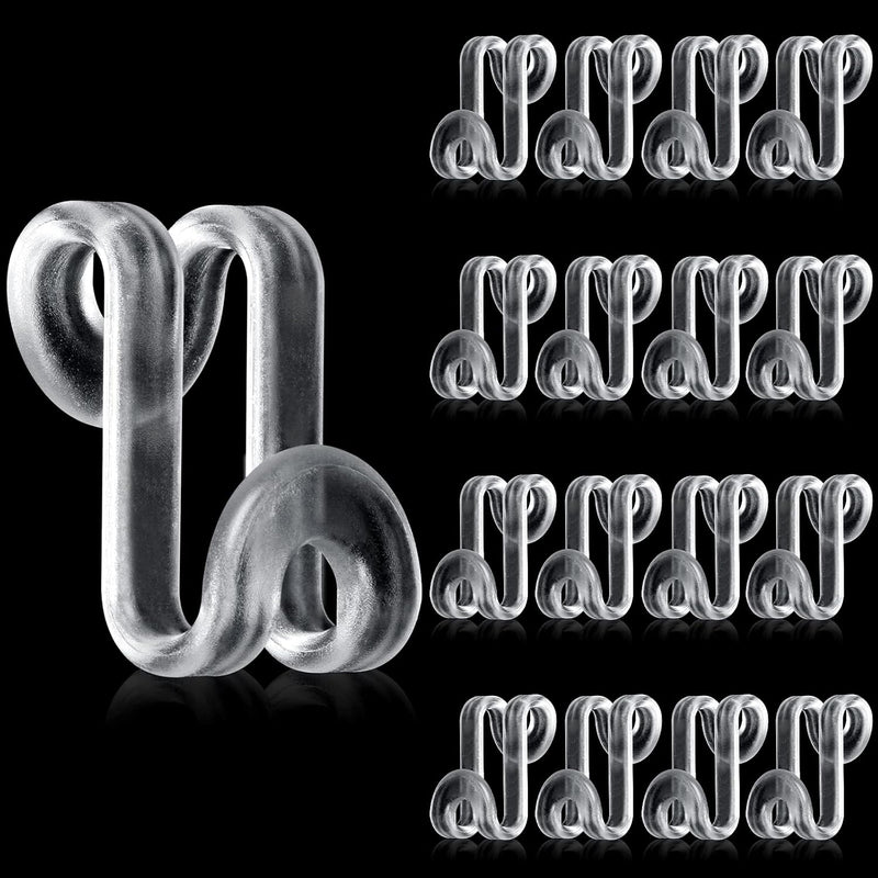 48 Pieces Clothes Hanger Connector Hooks Hanger Extender Clips Clothes Hanger Ho